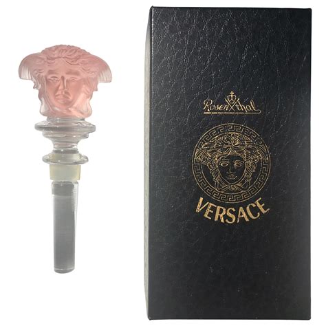 rosenthal versace medusa vase|rosenthal Versace Medusa wine stopper.